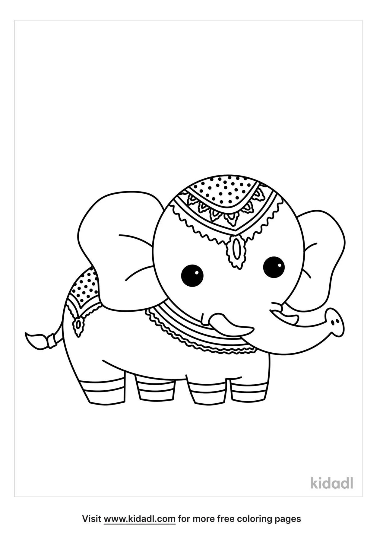 Free thai elephant coloring page coloring page printables