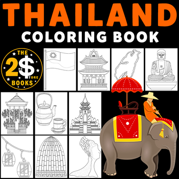 Thailand country coloring book