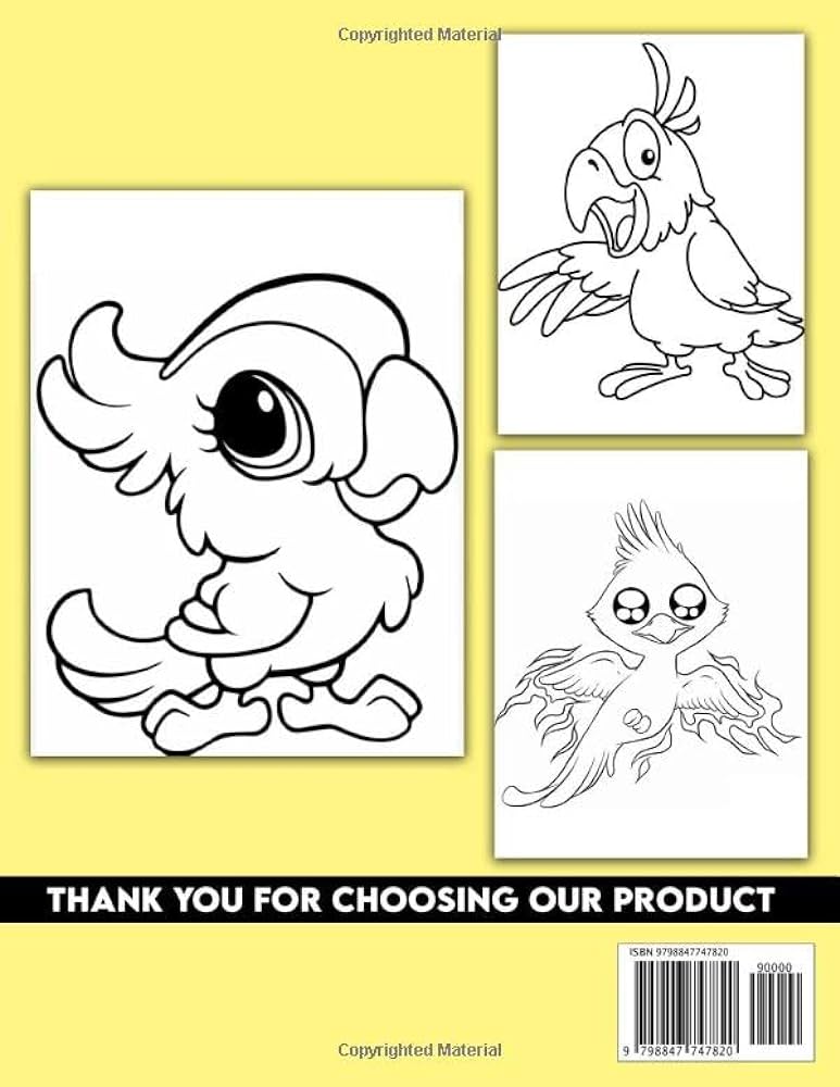 Paint me chibi birds loring book by painting memorable