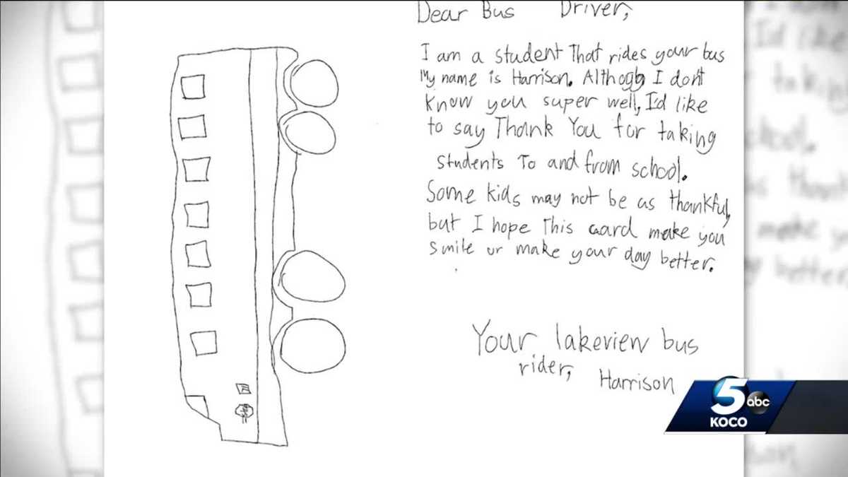 Oklahoma student writes thank