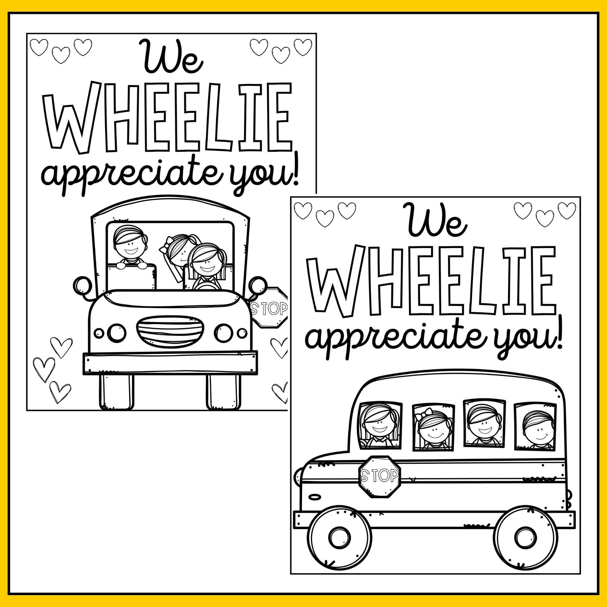 Bus driver appreciation thank you letters coloring pages download printable