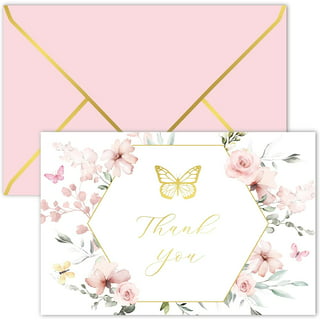 Butterfly thank you cards