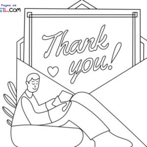 Thank you coloring pages printable for free download