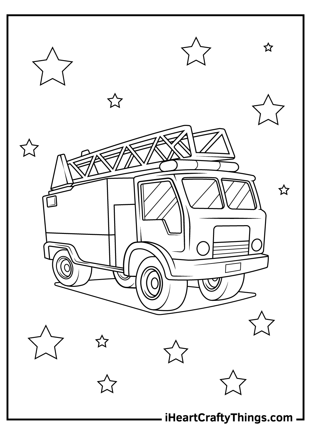 Fire department coloring pages free printables
