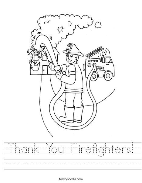 Fire fighter worksheet fire truck party firefighter police appreciation