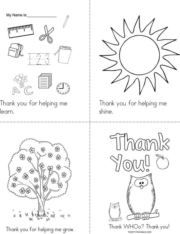 Thank you for helping me learn book