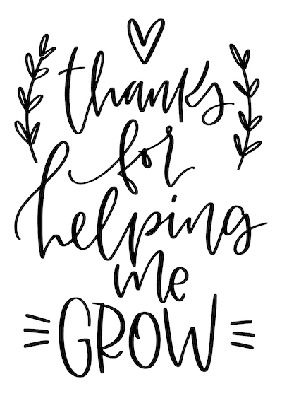 Free printable thank you cards