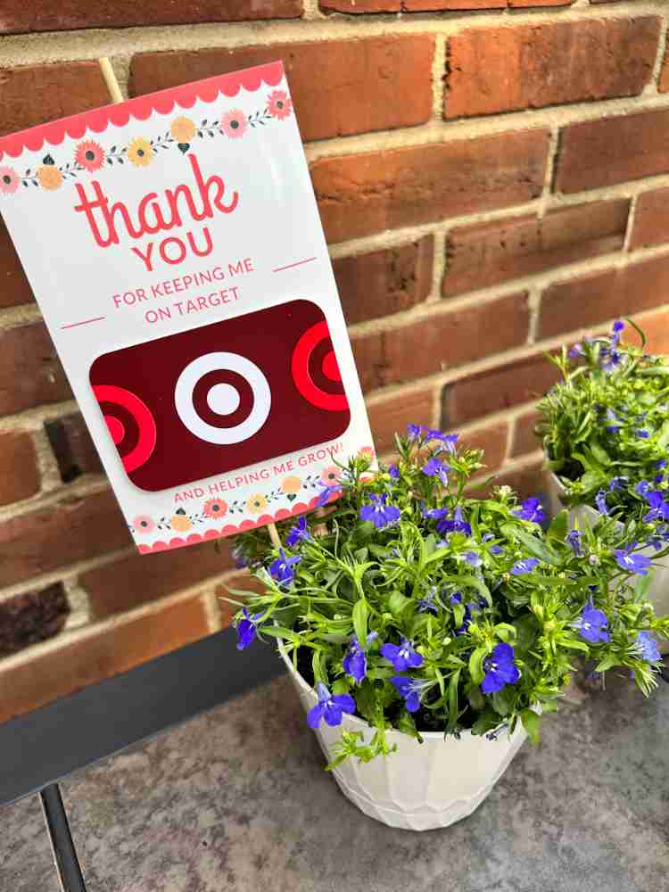 Free printable teacher gift thank you for helping me grow with target gift card