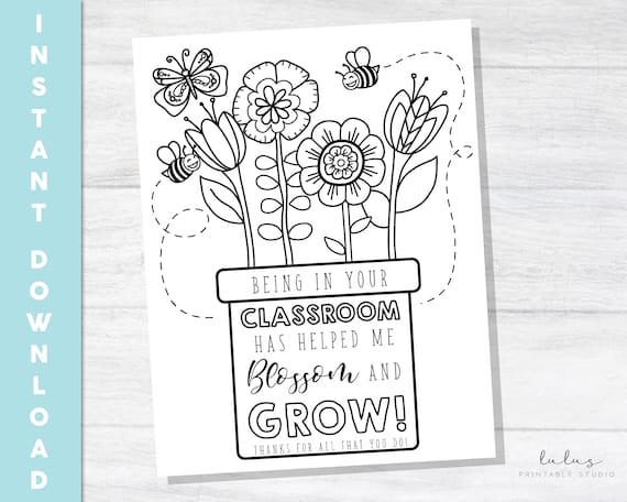 Teacher appreciation letter thank you teacher coloring page thank you letter coloring page thanks for helping me grow