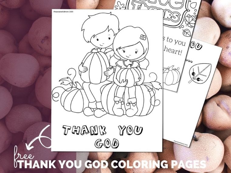 Free printable thank you god coloring pages for kids