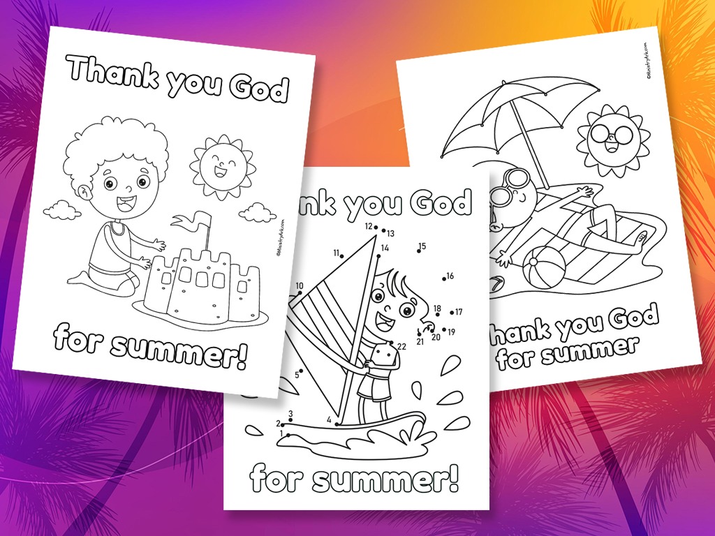 Thank you god for summer printables â