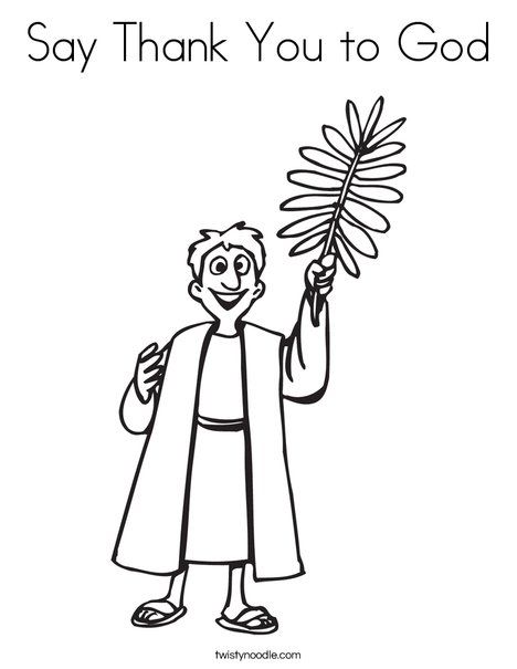 Say thank you to god coloring page coloring pages color sayings