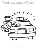 Thank you police officers worksheet