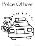 Thank you police officers coloring page