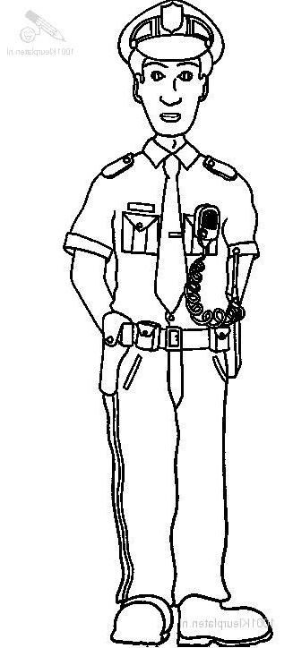 Coloring page police officer jobs â printable coloring pages