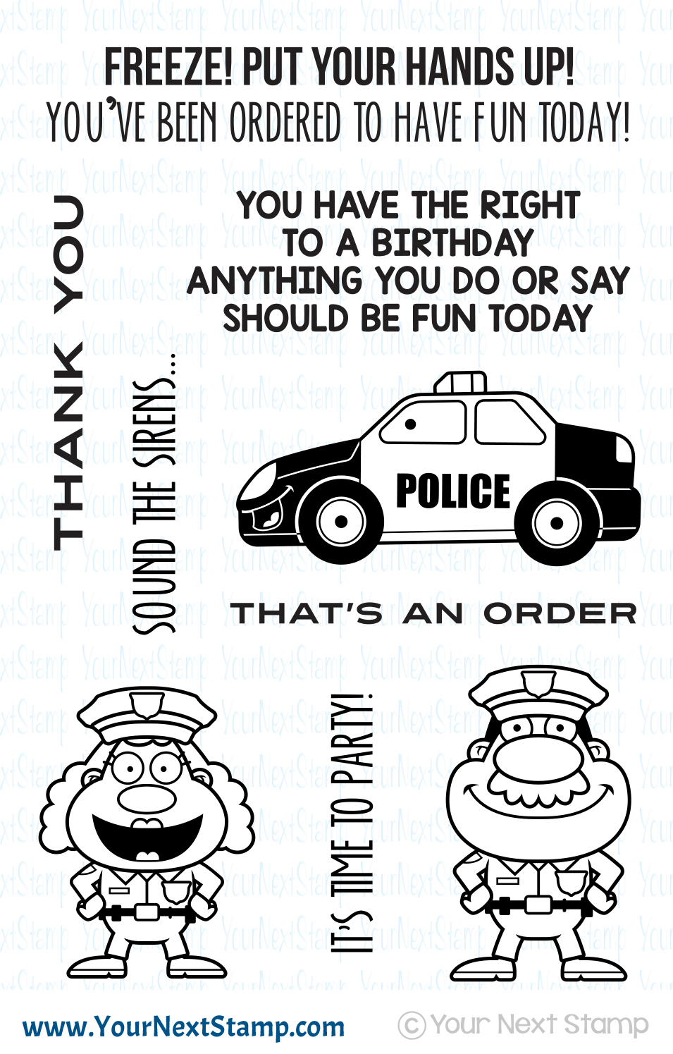 Freeze stamp set