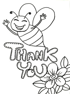 Thank you coloring pages