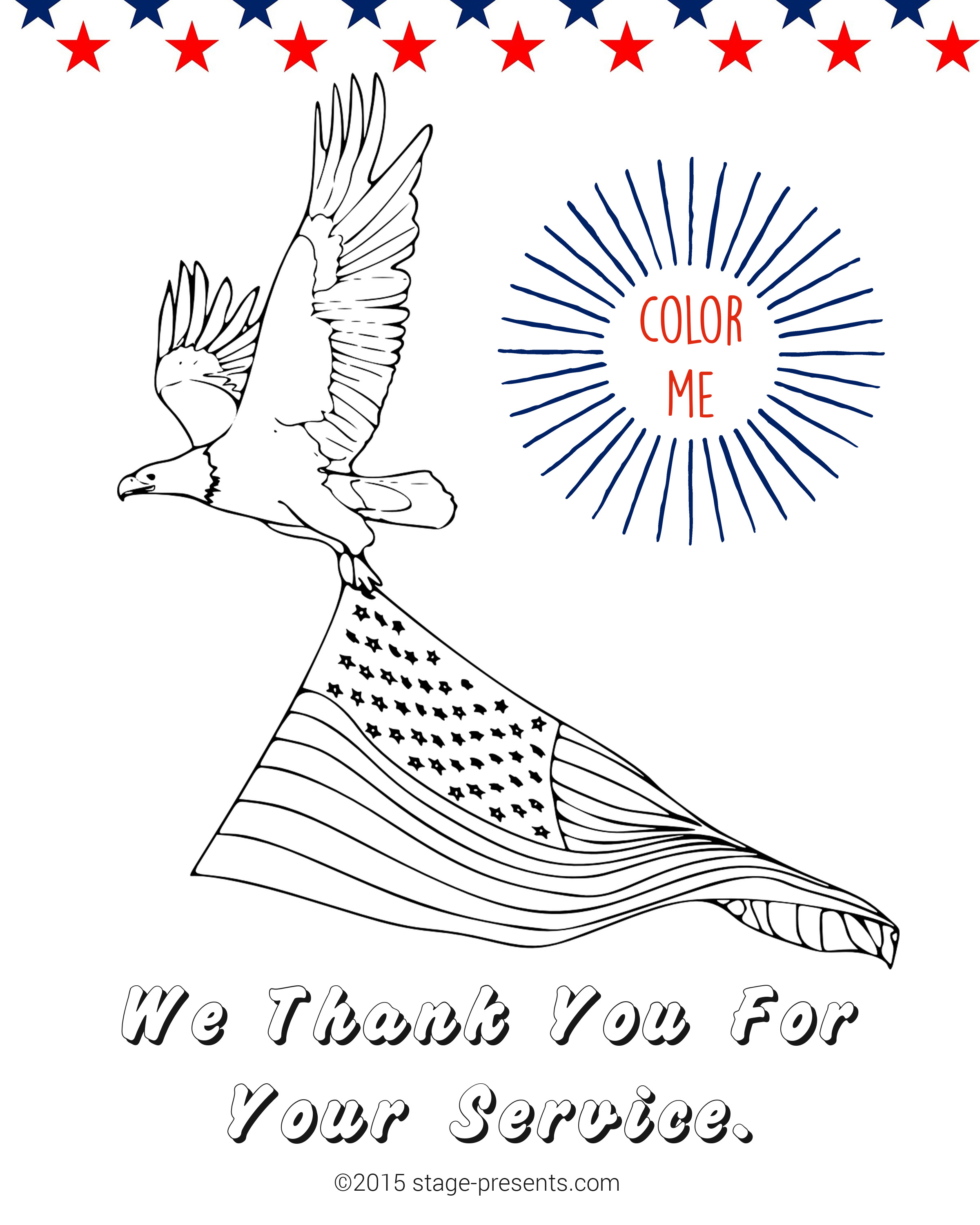 Veterans day coloring sheet