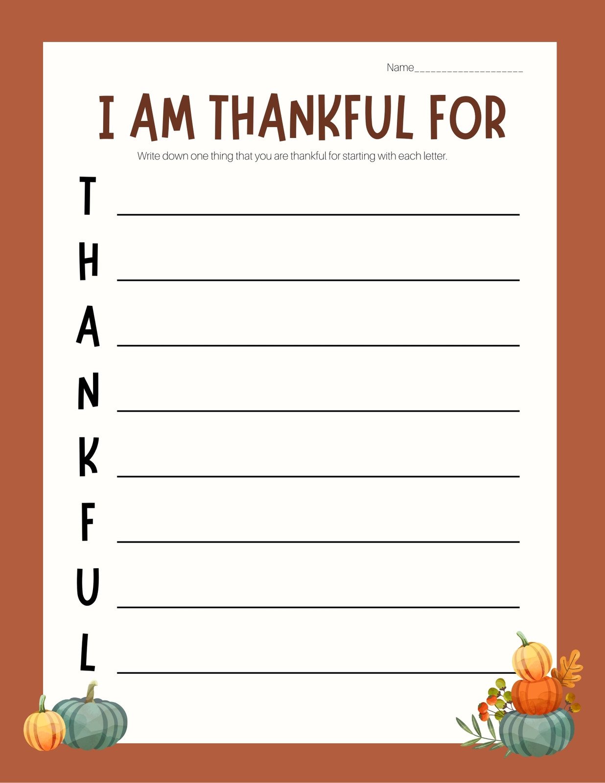 Customize thanksgiving worksheet templates online
