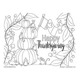 Download beautiful and creative thanksgiving coloring pages