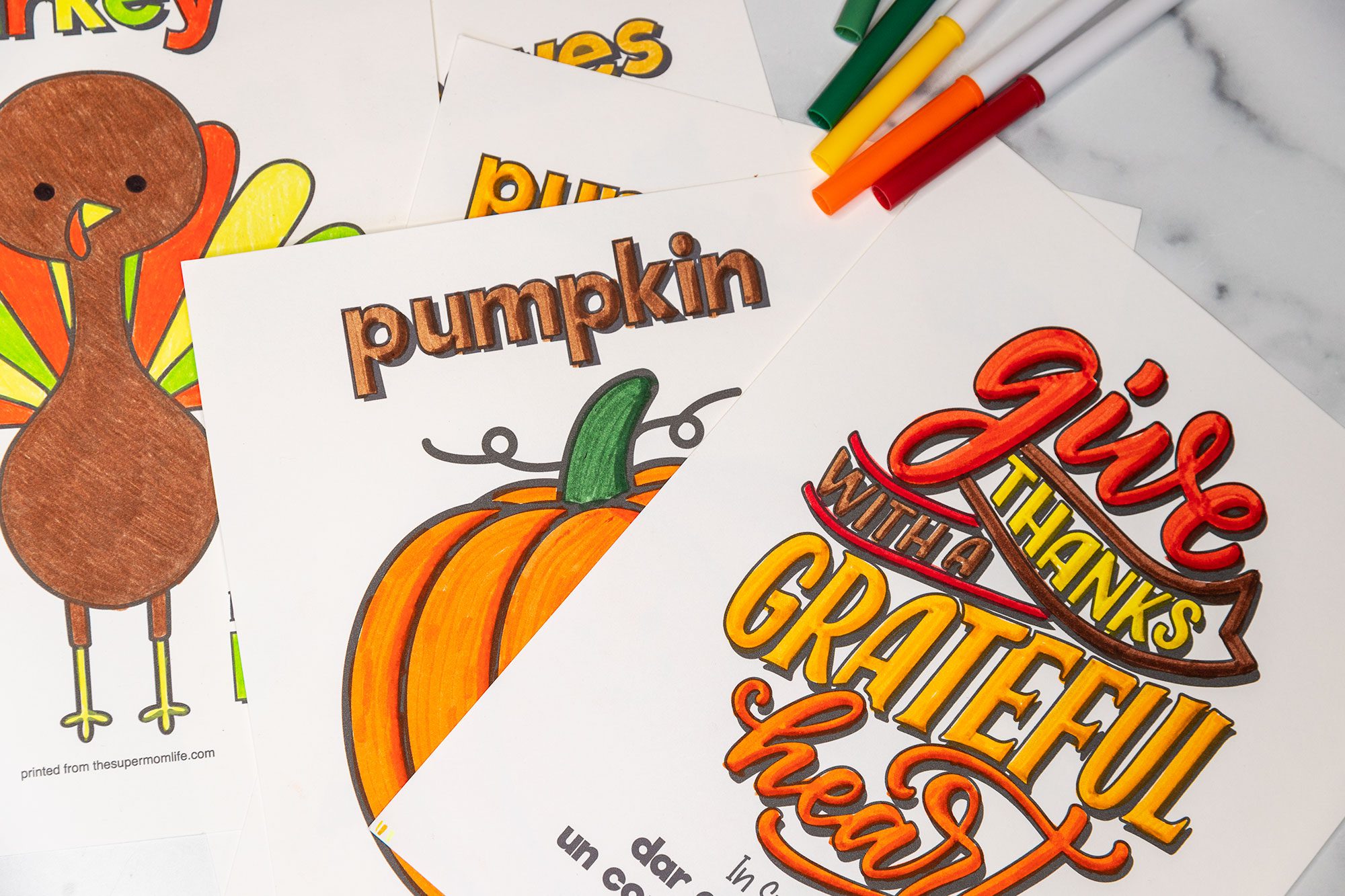 Thanksgiving coloring pages