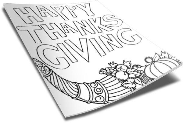 Thanksgiving coloring page