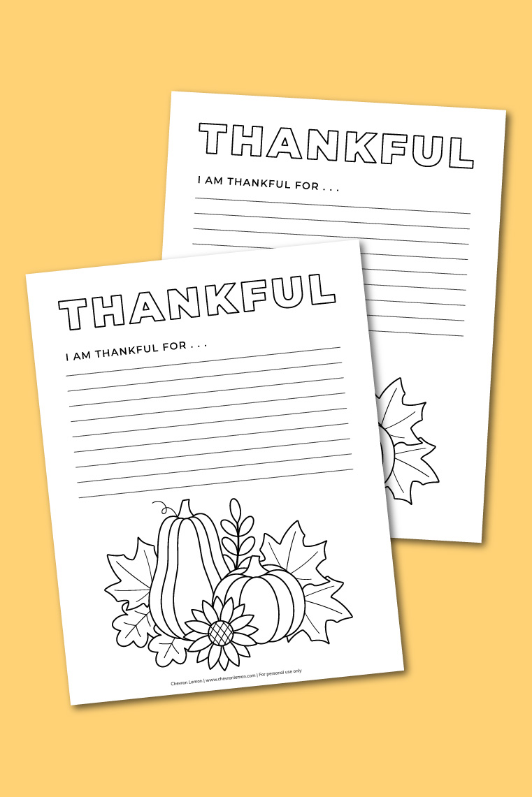 Printable gratitude coloring page for kids