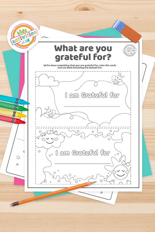 Printable gratitude facts worksheet activity pages kids activities blog