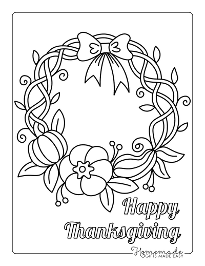 Free thanksgiving coloring pages for kids adults