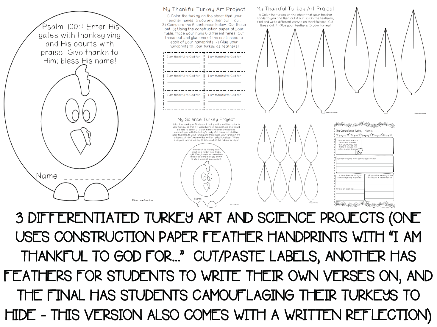 A christian biblical thanksgiving made by teachers