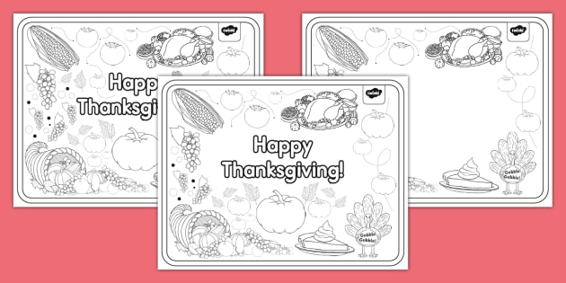 Thanksgiving doodle kindergarten resource usa