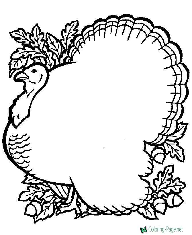 Thanksgiving coloring pages