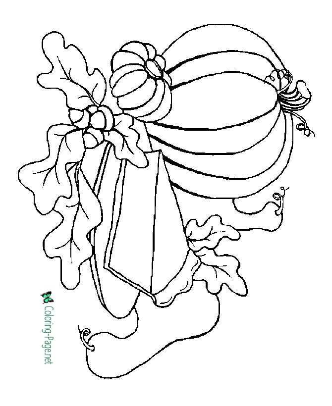 Thanksgiving coloring pages