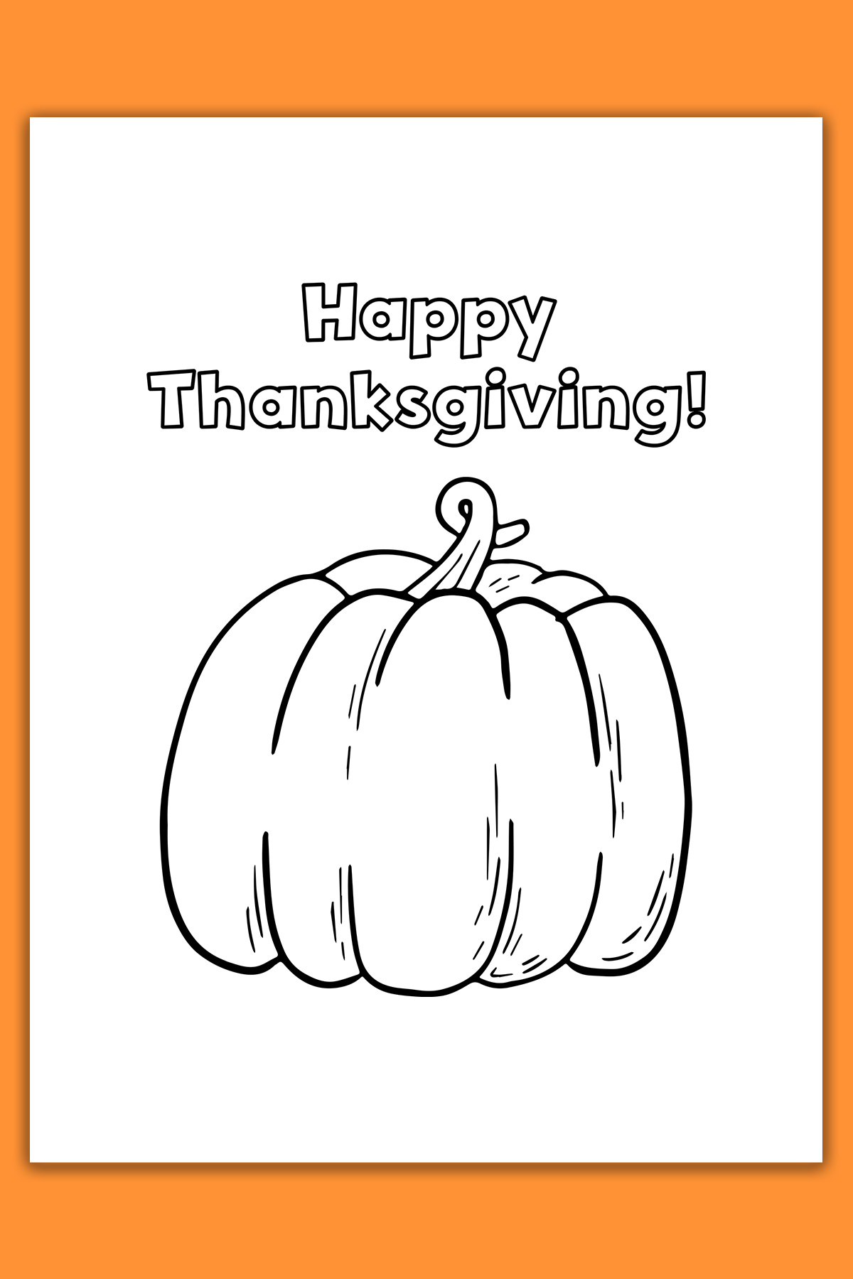 Thanksgiving cards loring pages