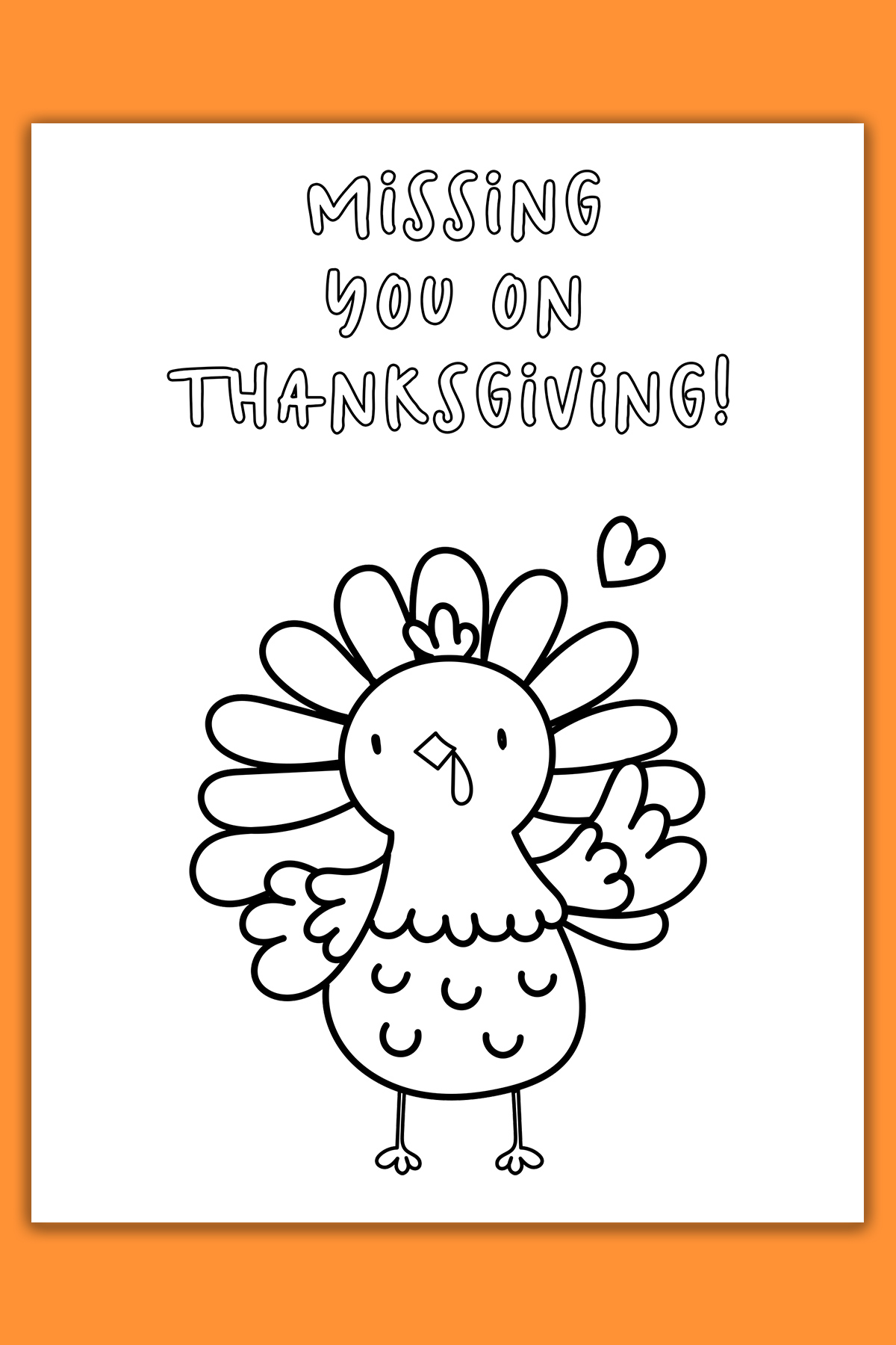 Thanksgiving cards loring pages