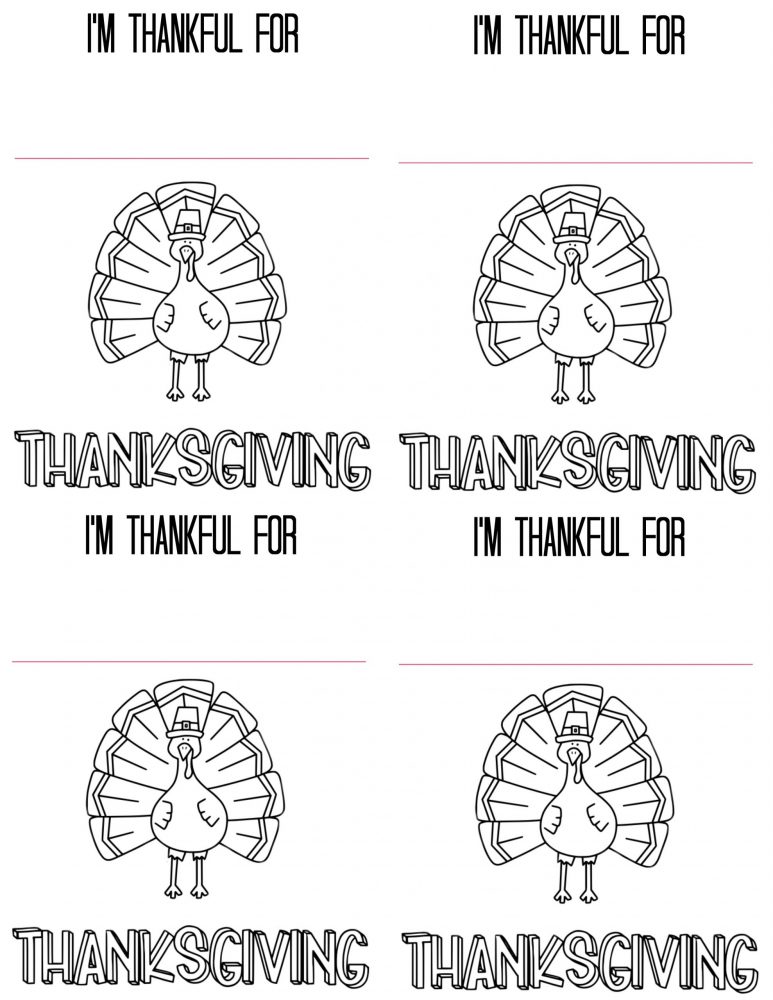 Free printable thanksgiving place cards