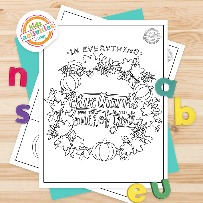 Free printable sunday school thanksgiving coloring pages kids activities blog