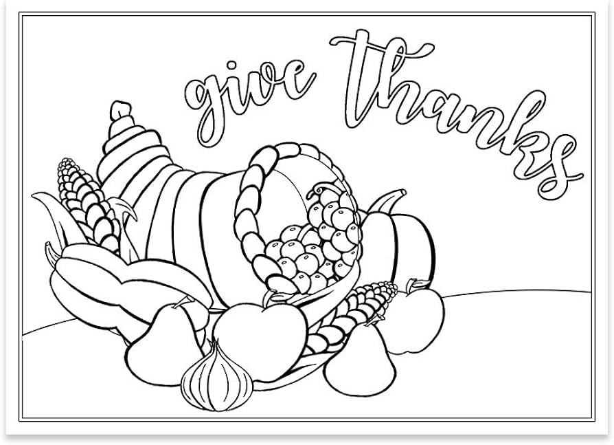 The invite lady thanksgiving coloring cards fall autumnturkey gobble coloring pages assorted printed cards count office products