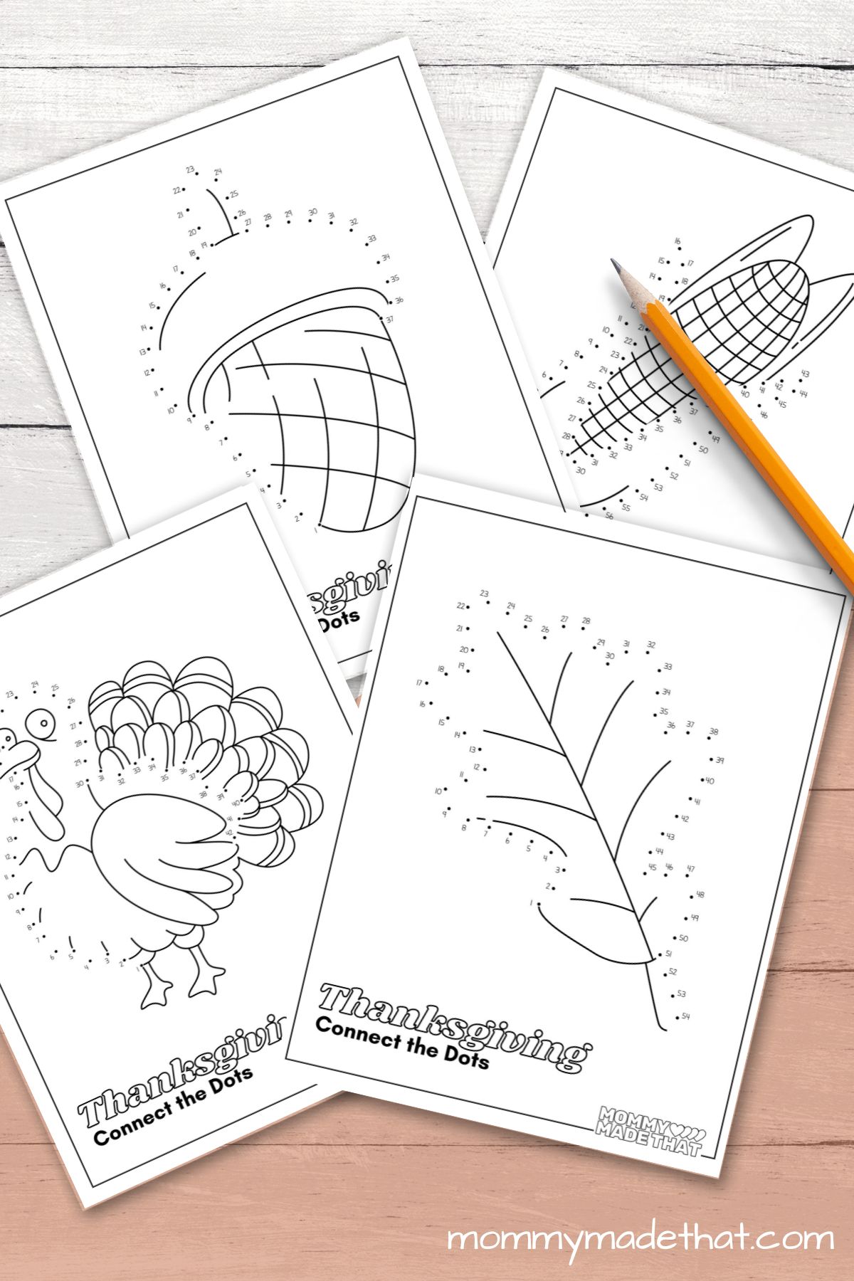 Thanksgiving connect the dots lots of fun free printables
