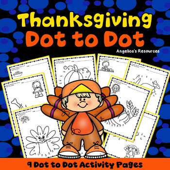 Thanksgiving connect the dots kindergarten math worksheets coloring pages
