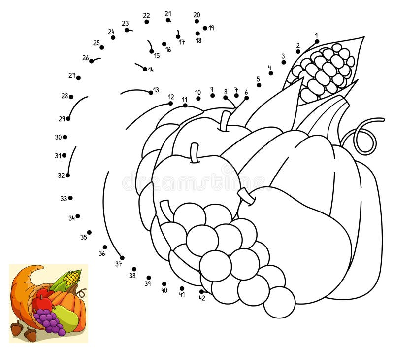 Thanksgiving connect dots stock illustrations â thanksgiving connect dots stock illustrations vectors clipart