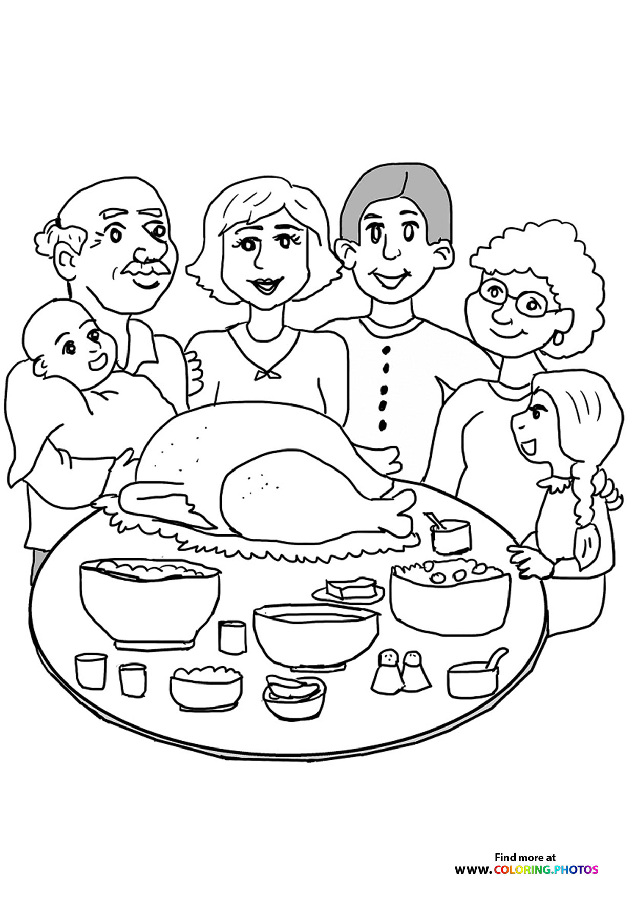 Thanksgiving family dinner