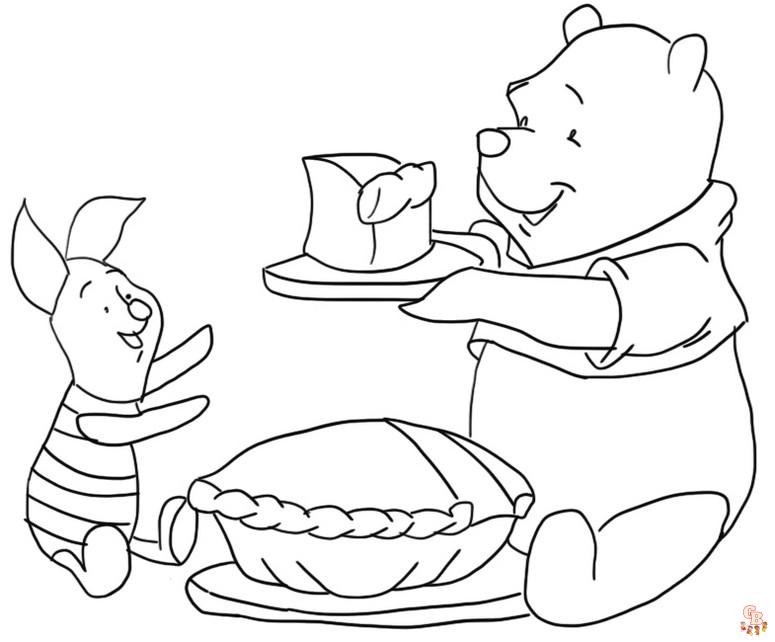 Get into the thanksgiving spirit with disney coloring pages
