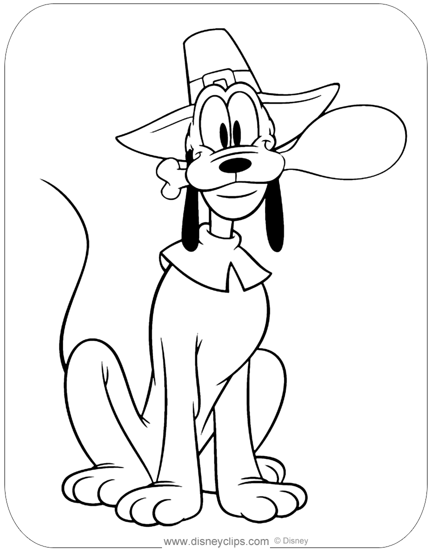 Disney thanksgiving coloring pages