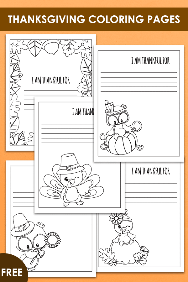Free thanksgiving coloring pages