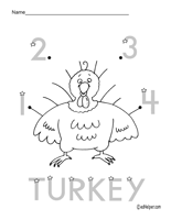 Thanksgiving dot to dots