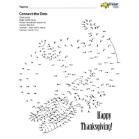 Thanksgiving dot to dots