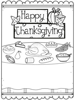 Thanksgiving coloring pagesâwriting prompt craft by sisters designed to teach