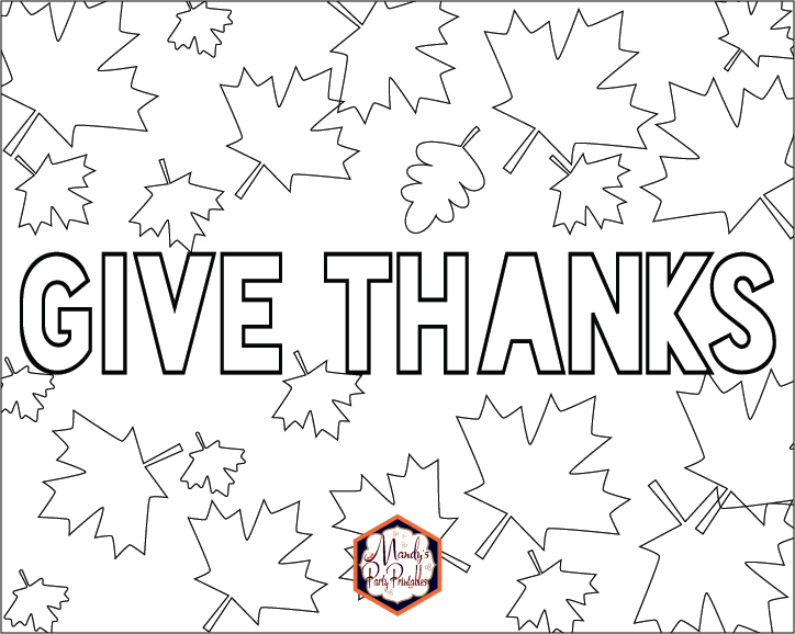 Thanksgiving coloring pages free printable