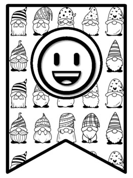 Happy thanksgiving gnomies gnomes banner coloring pages by swati sharma
